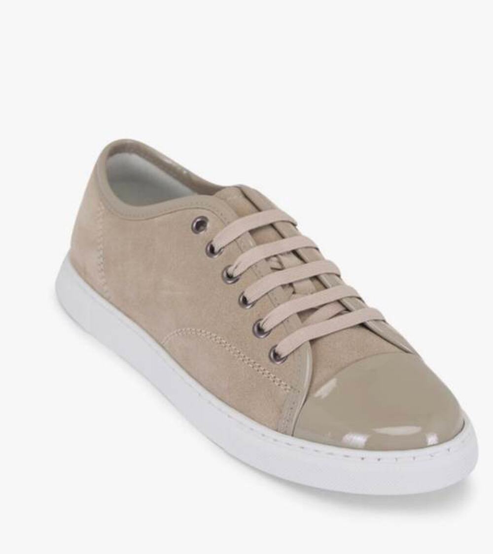 Lanvin DBB1 Low Top Sneakers in Light Beige 41
